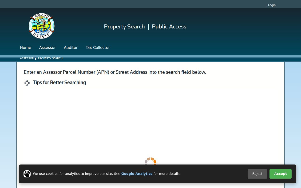 Vallejo people search through Solano assessor property records